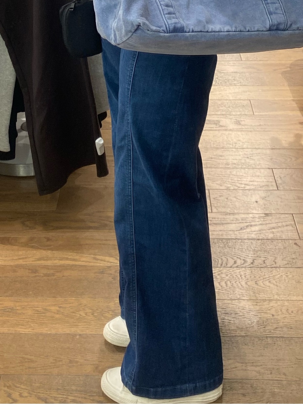 Free People High-Rise Wide Leg Dark Blue Jeans